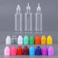 Vente de flacons compte-gouttes en plastique PET transparents, vides, rechargeables, de haute qualité, pour animaux de compagnie, 10 ml, 15 ml, 30 ml