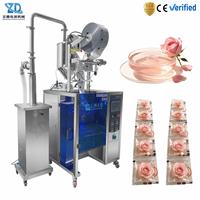 Machine d'emballage à quatre soudures latérales pour sachets de haute vitesse : Essence de rose, Huile essentielle parfumée, Savon liquide, Eau, Gel douche, Shampoing, Lotion