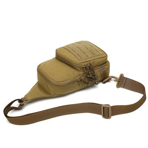 Bolsa de pecho cruzada portátil para tácticas al aire libre, cremallera de camuflaje de Color sólido, diseño impermeable para senderismo, <span class=keywords><strong>turismo</strong></span> de montaña, pesca - Product Image 5