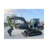 Excavatrice sur chenilles ZOOMLION ZE60E-10 utilisée en stock avec matériau élevé