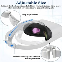 Sangle de tête de remplacement pour casque Oculus Quest 2 VR Sangle de casque légère et réglable pour accessoires 0culus Quest2