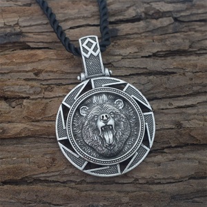 Collar con Colgante de Oso <span class=keywords><strong>Veles</strong></span> Vikingo Eslavo, Amuleto Nórdico, Joyería para Hombre - Product Image 3