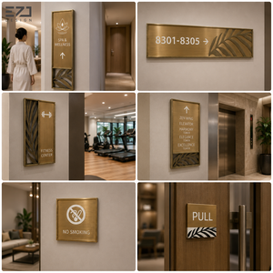 Targa Luminosa Personalizzata EZD per Numeri di Stanza in Hotel e B&B, Segnaletica in Metallo con Retroilluminazione LED - Product Image 3