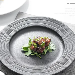 ceramic plates sets of dinnerware for party western wedding dining plates ceramic dinnerware set 8.75" 10.75" 12"