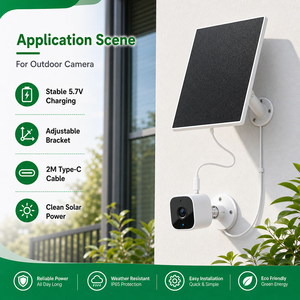 Module Solaire Photovoltaïque ETFE HPBC en Gros 5V 6V 2W 3.5W 6W 8W 10W pour Appareils de Surveillance Extérieurs et Sonnettes avec Support - Product Image 6