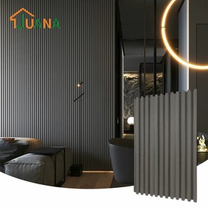 壁パネルWPCスラットPvc屋内3D壁装飾 - Product Image 3