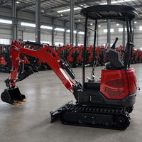 Livraison gratuite en 3 jours, mini-excavatrice agricole sur chenilles CE EPA de 1,8 tonne, en stock aux États-Unis