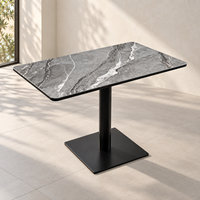 Plateau de table compact et durable en HPL, résistant aux taches, en stratifié haute pression pour tables de café et de restaurant commerciaux