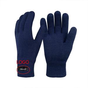 Best&amp;Wecan Navy Blue Wool and Acrylic <strong>Glove</strong> with Thinsulate Lining for Winter or Freezer <strong>Workwear</strong> - Product Image 3