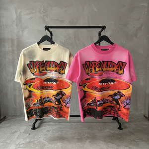 Camisetas de Verano para Hombre, Marca Nueva Vare, 100% Algodón, Manga Corta, Talla Grande, 240g, Bordado 3D con Diamantes, Estilo Y2K, Personalizadas, para Usar Todo el Día - Product Image 3