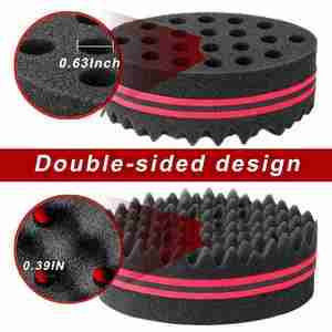 Éponge magique pour boucler les cheveux, brosse à ondulations double face pour hommes noirs – Offre spéciale - Product Image 2