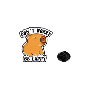 Capibara River Dolphin Cute Animal Series Insignia de metal Accesorios coleccionables Tecnología de aguja galvanizada - Product Image 6