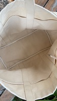 LILALILA Grand sac fourre-tout vierge avec logo personnalisé Sac fourre-tout en toile de grande taille Sac fourre-tout en toile écologique recyclé