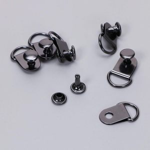 Pieces <b>Shoe</b> Boot Lace <b>Hooks</b> Buckle Rivets Loop Ring With Rivets <b>Shoe</b> Boot Buckle - Product Image 5