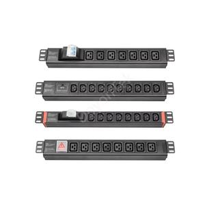 Fabricant professionnel de PDU de montage en rack noir 1U 19 pouces 8 prises compatible avec la norme américaine avec interrupteur marche/arrêt pour l'exploitation minière - Product Image 1