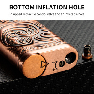 Accendino a Fiamma Jet Antivento CIGARLOONG con Finitura Bronzo Anticato, Design Portatile per <span class=keywords><strong>Amanti</strong></span> del Tabacco e Uso in Viaggio all'Aperto - Product Image 2