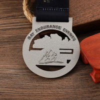 Vente en gros de médailles personnalisées en alliage de Zinc, moulage sous pression, Nickel mat 5k 12k, médaille de Marathon de course fabricant de médailles