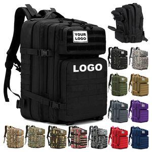 Wholesale Custom Logo Waterproof Tactical Bag for Men 900D Oxford Molle <b>Backpack</b> Durable 45L Tactical Duffel Bag for Hiking - Product Image 1