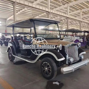 รถเที่ยวชมเมืองไฟฟ้าดีไซน์วินเทจใหม่ 4 ล้อ คลาสสิก พร้อมแบตเตอรี่ตะกั่วกรด 4-17 ที่นั่ง ความเร็วสูงสุด 60 กม./ชม. - Product Image 1