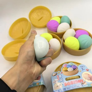 Dumpling Toy Squishy Tpr Eco-friendly Soft Kawaii Fidget Sensory Stress Relief Customizable Unisex 14+ Years - Product Image 6