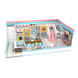 Château <span class=keywords><strong>de</strong></span> jeu basique - Toboggan et trampoline d'intérieur, équipement d'amusement essentiel pour les jardins d'enfants - Product Image 1