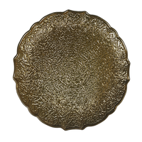 Assiettes de Présentation Convexes en PP de 13 Pouces, Design Personnalisé Pigmenté, Idéales pour Mariages et Fêtes - Lot de 50 Pièces - Vente Flash