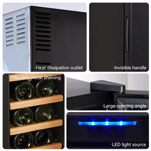 Enfriador de <span class=keywords><strong>Vino</strong></span> <span class=keywords><strong>El</strong></span>éctrico Inteligente de Alta Calidad con Capacidad para 18 Botellas, Diseño Independiente, 46L, para Uso Doméstico y Hotelero - Product Image 6