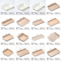 Ecologisch afbreekbare, voedselveilige, wegwerpbaar bakje van 8 inch van suikerrietbagasse voor groenten, met aangepast logo