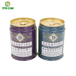 Round Can Batch Customized Canadian Special Upper And Lower Iron Lid Food Grade Tinplate Packaging 100ML Small Wine Cans