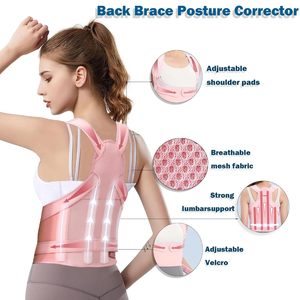 Tư Thế Corrector cho phụ nữ và nam giới có thể điều chỉnh đầy đủ trở lại hỗ trợ Brace và vai ép cho đau lưng cứu trợ trở lại vành đai - Product Image 4