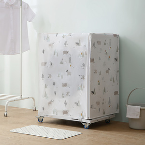 Housse de machine à laver EVEFU, design original, étanche, motif dessin animé, épaisse, anti-poussière, pour usage domestique, automatique à chargement par le haut - Product Image 3