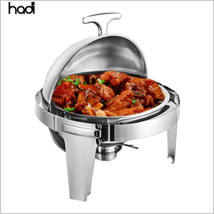 Plato de eje de acero inoxidable redondo comercial de 6 litros para <span class=keywords><strong>restaurante</strong></span> Buffet Roll Top calentador de alimentos a la <span class=keywords><strong>venta</strong></span> - Product Image 4