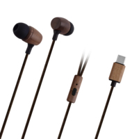 Écouteurs filaires intra-auriculaires en bois, design spécial, haute qualité, OEM ODM, musique, micro HD, écouteurs filaires