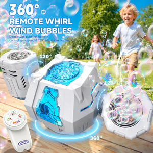 Cross-border <b>Bubble</b> Machine Remote Control 360 Degree Rotating Light <b>Kids</b> Toy - Product Image 1