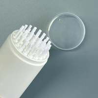 Flacon pompe à mousse avec brosse 60 ml en PET, distributeur de savon moussant vide pour nettoyant de chaussures, pour l'élimination des taches, format voyage portable