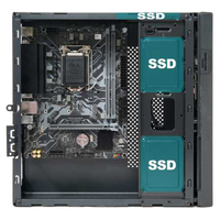 0.7MM SPCC Black Mid Tower Mini-ITX Micro-ATX Desktop Computer PC Case Portable