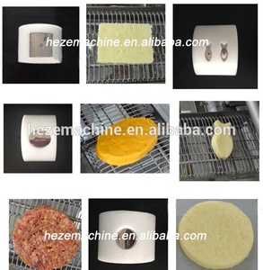 Comercial mejor precio automático Industrial carne hamburguesa pollo congelado Nugget Jamaican Patty máquina para la venta - Product Image 5