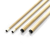 Vente directe usine, prix de gros économique, queues de billard en bois blanc 1/2-pièce, longueur 57 pouces, pointe en cuir de vache 13 mm, pour billard domestique