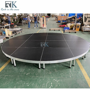 Wedding Outdoor <b>Platform</b> Luxury Round <b>Stage</b> Podium Aluminum Alloy Material Concert Event <b>Stage</b> - Product Image 2