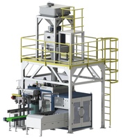 Machine d'emballage automatique 25kg 50kg pour poudre de lait et farine, ensacheuse économique en main d'œuvre avec trémie