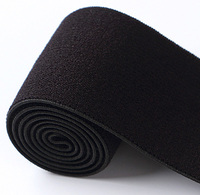 Bande élastique en nylon et élasthanne écologique, noire et blanche, 50 yards, pour sous-vêtements