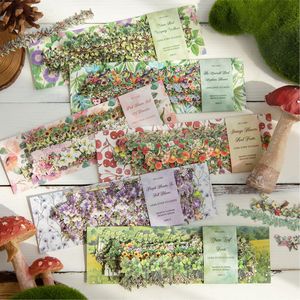 20 pegatinas por paquete. Serie de Ramas de Flores Silvestres de Montaña, Adhesivos Decorativos para Cuadernos con Paisajes Florales Naturales para Manualidades - Product Image 4