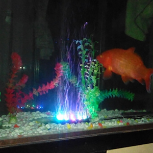 Luz LED Subaquática para Aquário com Pedra de Bolhas de Ar Colorida para Tanque de Peixes, Lâmpada Redonda com Luz LED RGB de 12 Cores - Product Image 3