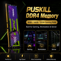 PUSKILL DDR4 16GB 3200MHz UDIMM RAM Module 2x8GB Kit CL16 1.2V Desktop Memory Stick