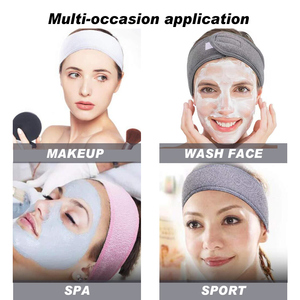 Cuffie da doccia di design per esercizi, sport e spa, in raso largo, con strisce avvolgenti per capelli, accessori di bellezza per donna - Product Image 4