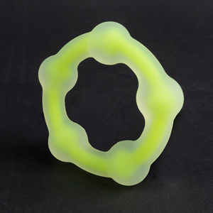 Anneau pénien masculin en silicone double couche à billes pour l'amélioration de l'érection et le retard de l'éjaculation – Jouet sexuel <span class=keywords><strong>intime</strong></span> parfait - Product Image 3