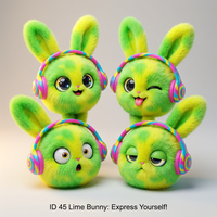 Cuteyeah Conejito Verde Lima con Control por Aplicación, Peluche Inteligente que Habla, Juguete Educativo Temprano, Compañero de Aprendizaje en Más de 60 Idiomas, Lavable