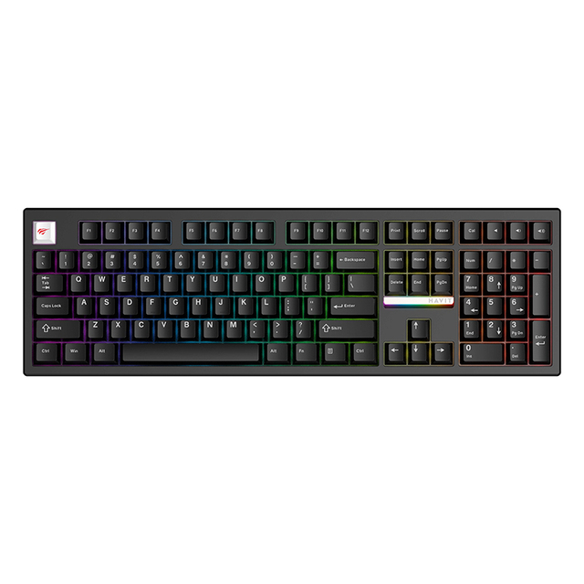 Havit KB910L Custom OEM RGB Mechanical Keyboard Tri-Mode Wireless Gaming Keyboard Factory for Brand Private Label