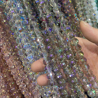 Perles de cristal en gros 2026, perles disco en cristal de 8 mm, perles en verre de cristal à 96 facettes pour la fabrication de bijoux
