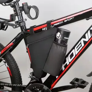 Bolsa de <span class=keywords><strong>bicicleta</strong></span> Marco impermeable Tubo frontal Triángulo Herramientas para teléfono móvil Soporte para botella de agua Bolsa Accesorios - Product Image 2